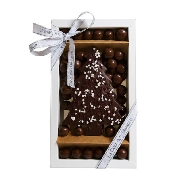 Mon Beau Sapin...Praliné croquant et ses perles croustillantes au chocolat noir. Composition de 195 g environ