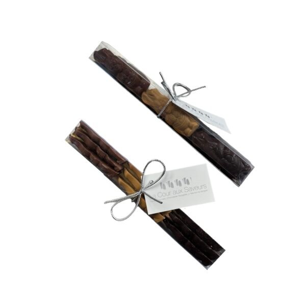 Lapinous au chocolat noir, lait et blond. Assortiment de 9 pièces - 95 g environ.