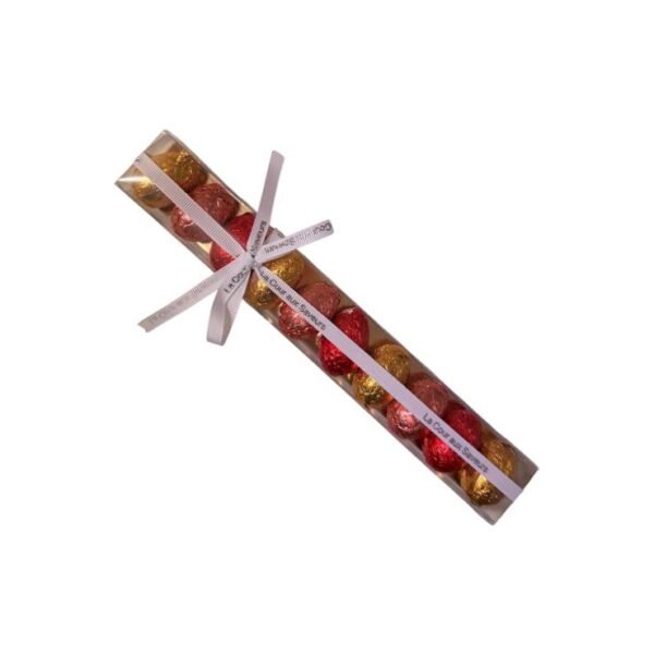 Œufs pliés au chocolat noir fourrés. Assortiment de 10 pièces - 75 g environ.