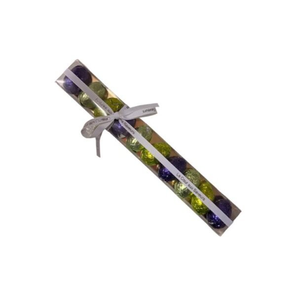 Œufs pliés au chocolat lait fourrés. Assortiment de 10 pièces - 75 g environ.